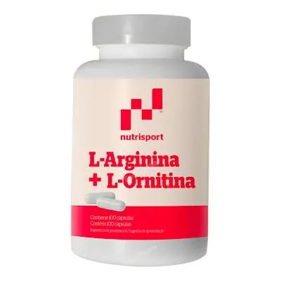 L-arginina l-ornitina 500 mg 100 cápsulas, Nutrisport