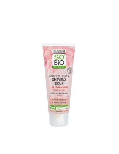 Acondicionador suave leche almendras & proteínas arroz, SO'BiO étic