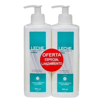 Pack leche hidratante dermat 2 x 500 ml, Inibsa