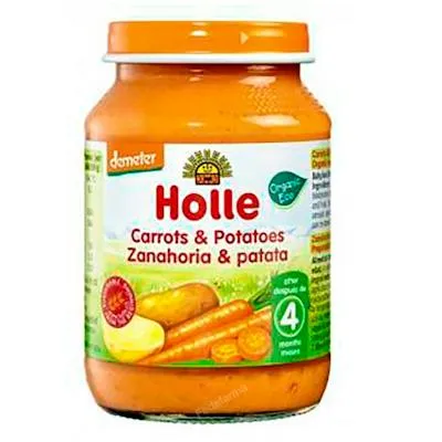 Potito zanahoria patata 5meses 190 g, Holle