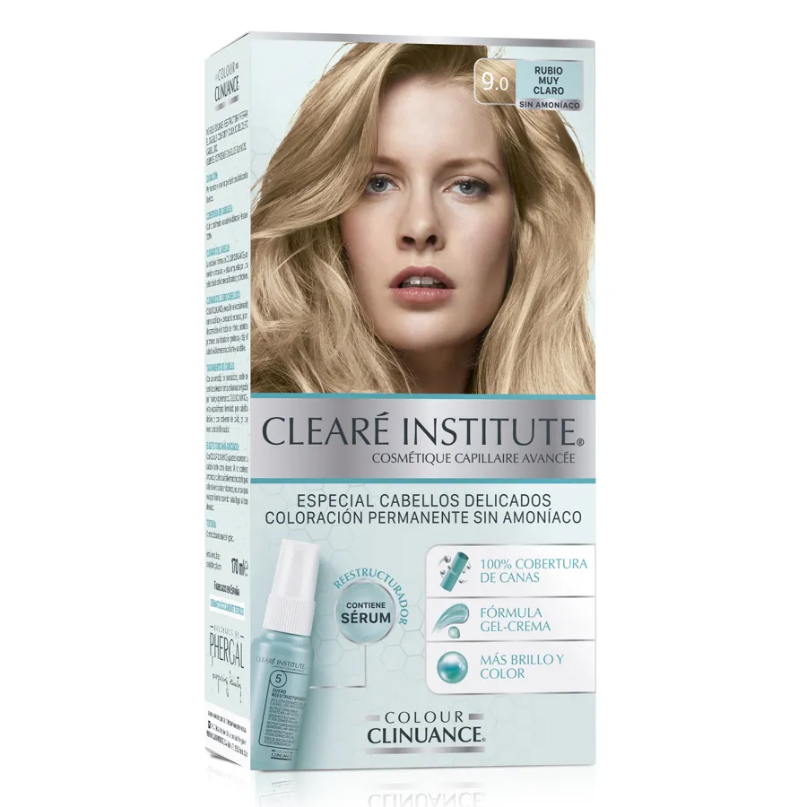 Colour clinuance 9.0 rubio muy claro cab. delicado, Cleare Institute