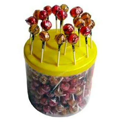 Chupis caramelo con palo expositor BIO 200 uds., Alternativa 3