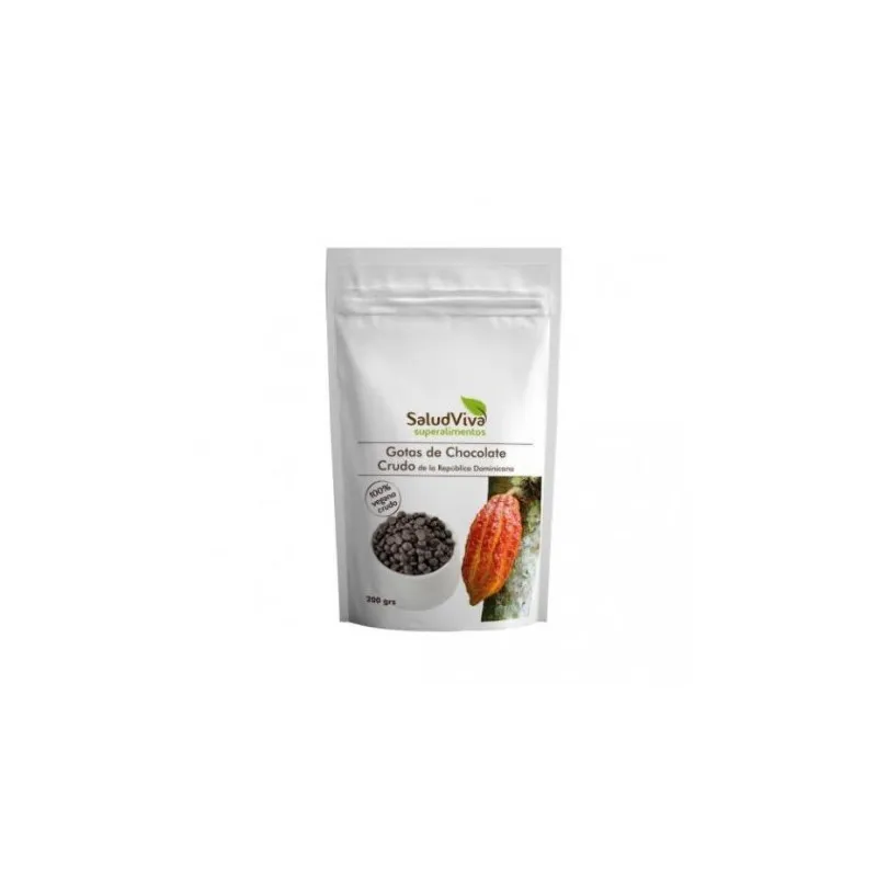 Copos de chocolate en gotas sin gluten sin azúcar BIO 200 g, Salud Viva