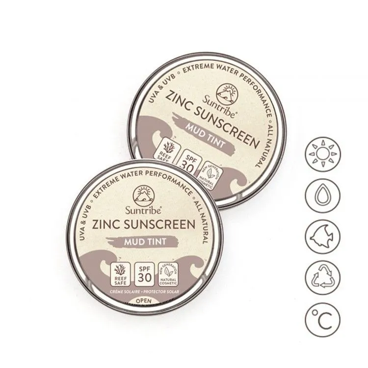 Protezione Solare allo Zinco SPF 30 Mud Tint 10 g, Suntribe