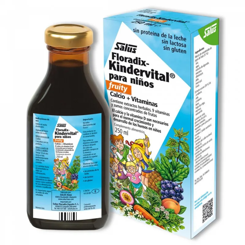 Floradix-kindervital niños fruity 250 ml, Salus