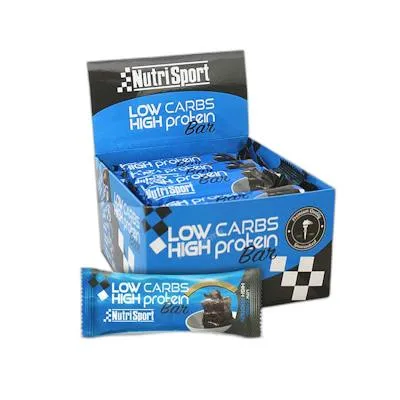 Low carbs high protein cookies-cream 16barritas, Nutrisport