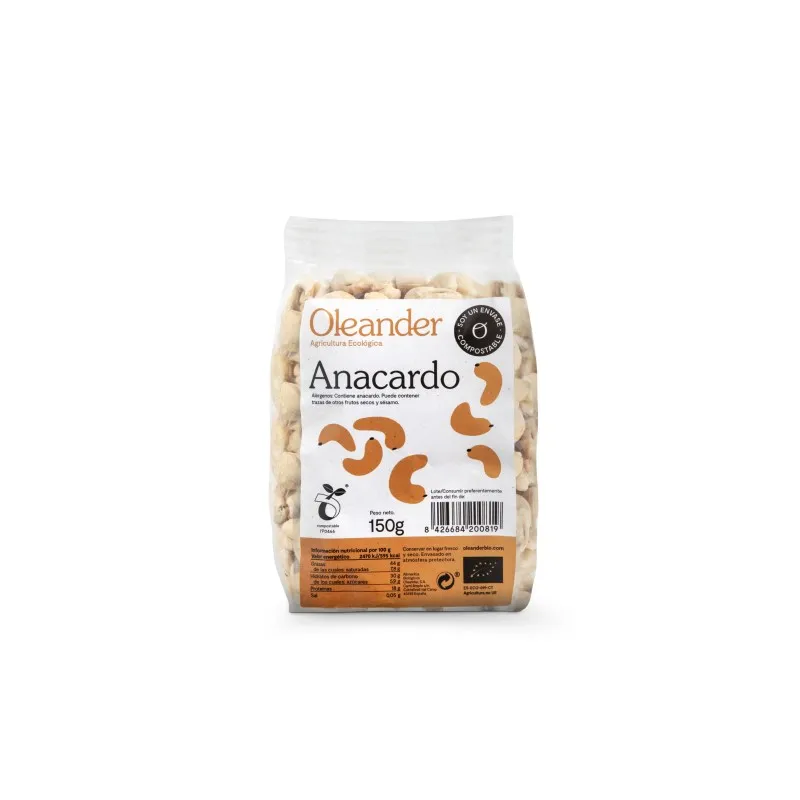 Anacardo crudo BIO 150 g, Oleander