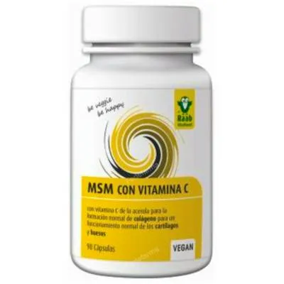 MSM con vitamina C sin gluten 90 cápsulas, Raab Vitalfood