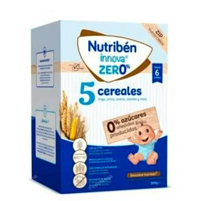 Papilla innova 5 cereales 0% 500 g, Nutriben