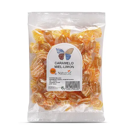 Caramelo Miel Limón 100 g, Naturcid