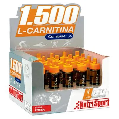L carnitina 1500 naranja 20 ampollas, Nutrisport