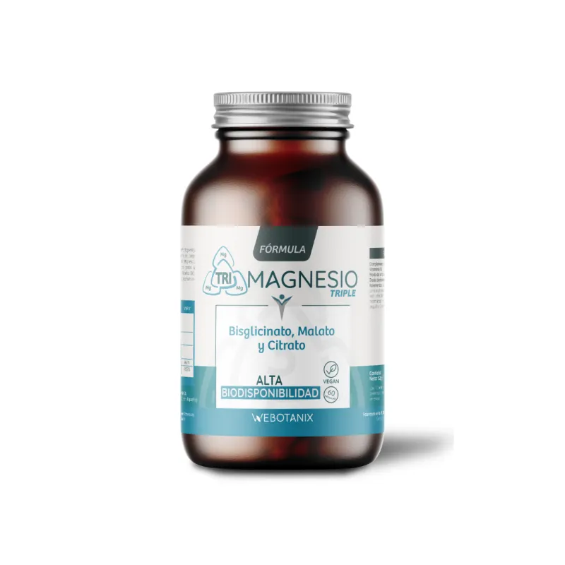 Triplo magnésio fórmula 60 cápsulas, Webotanix