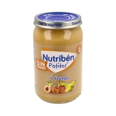 Potito 4 frutas 235gr 6 ml, Nutriben