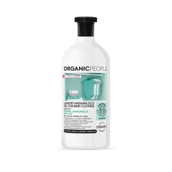 Mildes Flüssigwaschmittel für Babykleidung chamomile & soap nut BIO 1000 ml, Organic People