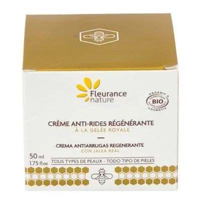 Crema antiarrugas regenerante con jalea BIO 50 ml, Fleurance Nature