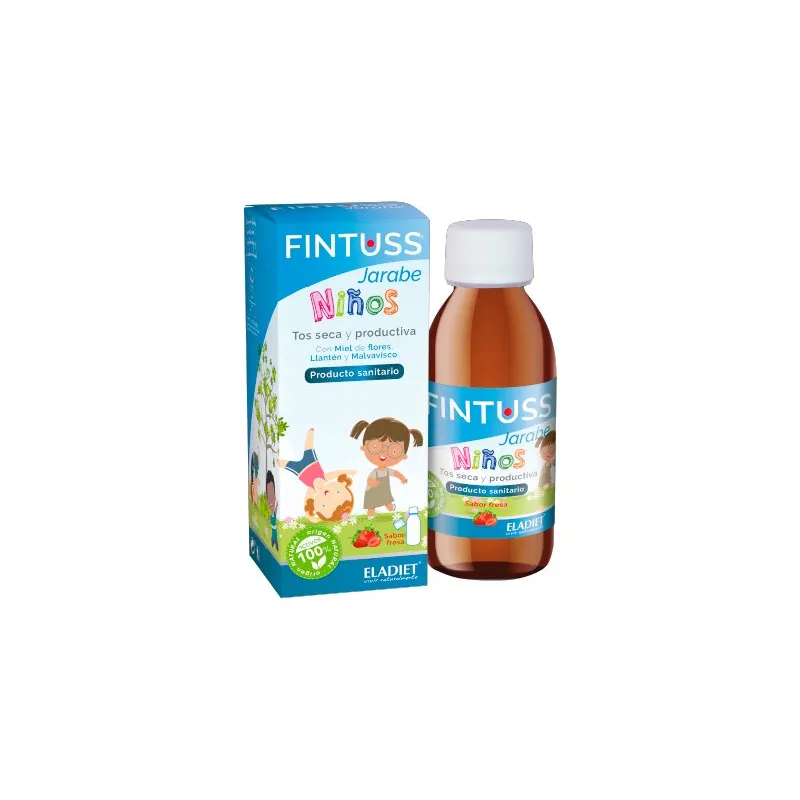 Fintuss jarabe niños tos seca productiva 140 ml, Eladiet