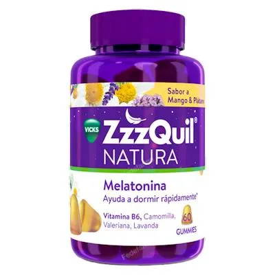 Melatonina mango & plátano 60 gominolas, Zzzquil