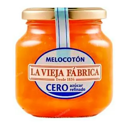 Compota de pêssego sem açúcar refinado 280 g, La Vieja Fabrica