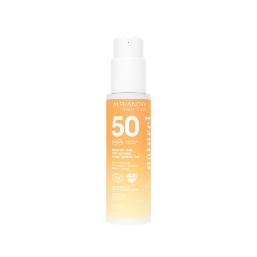Spray solar adultos SPF50 BIO 100 g, Alphanova