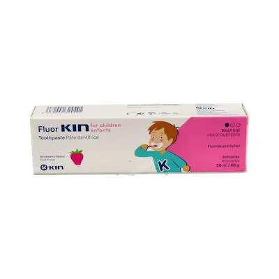 Fluor pasta dental infan fresa 2-6 años 50 ml, Kin