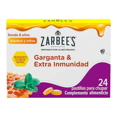 Zarbees garganta y extra inmunidad 24 past para chupar 1 un, Johnson`s