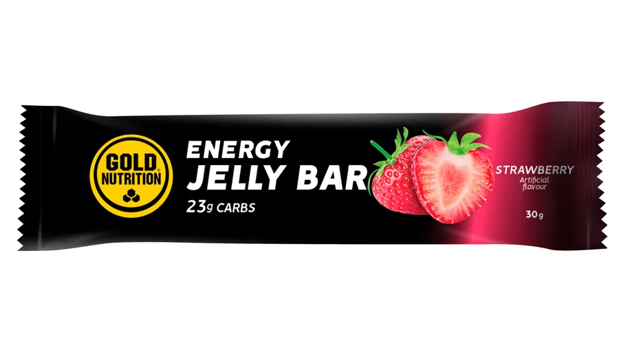 Jelly bar total energy strawberry 15 uds., Gold Nutrition