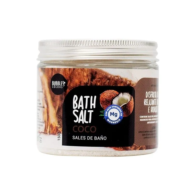 Tarro sales de baño - Coco 150 g, Bubbles & Colors