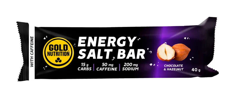 Total energy salt bar choco & avellana 40 g, Gold Nutrition