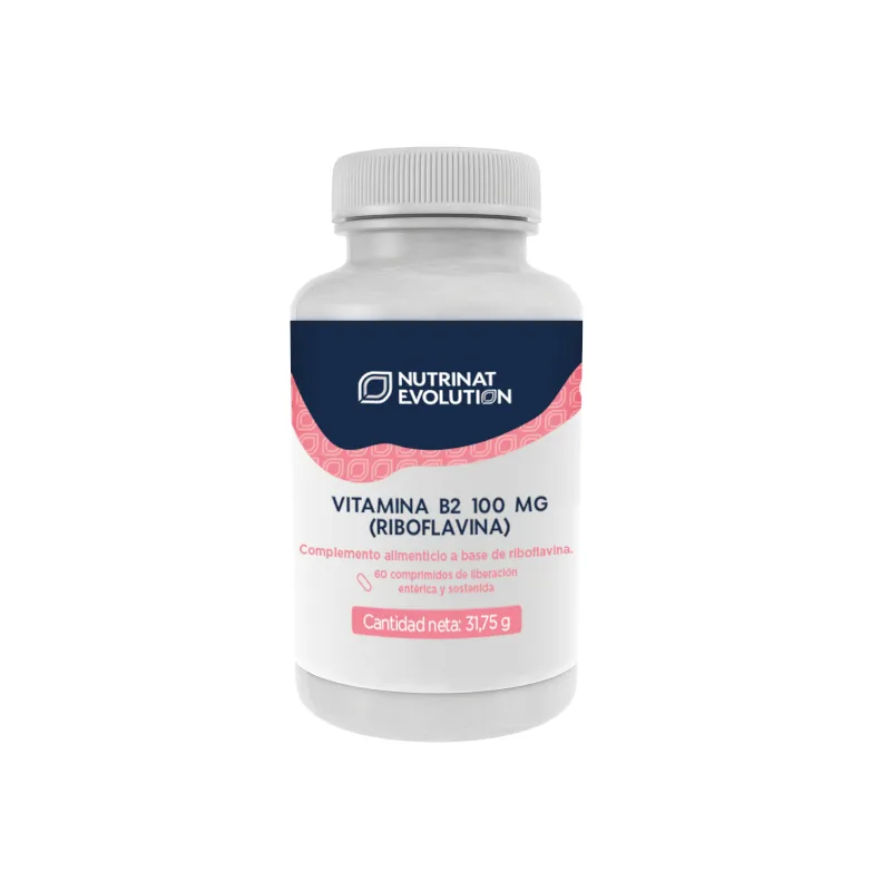 Vitamina b2 100 mg riboflavina evol 60 comprimidos, Nutrinat