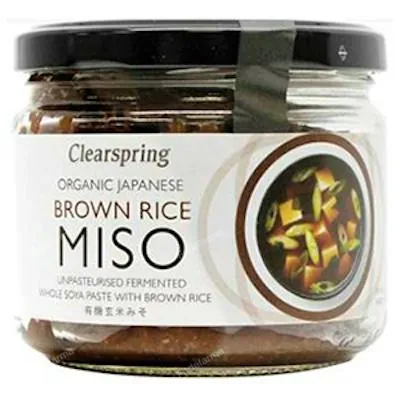 Unpasteurised genmai miso 300 g, Clearspring