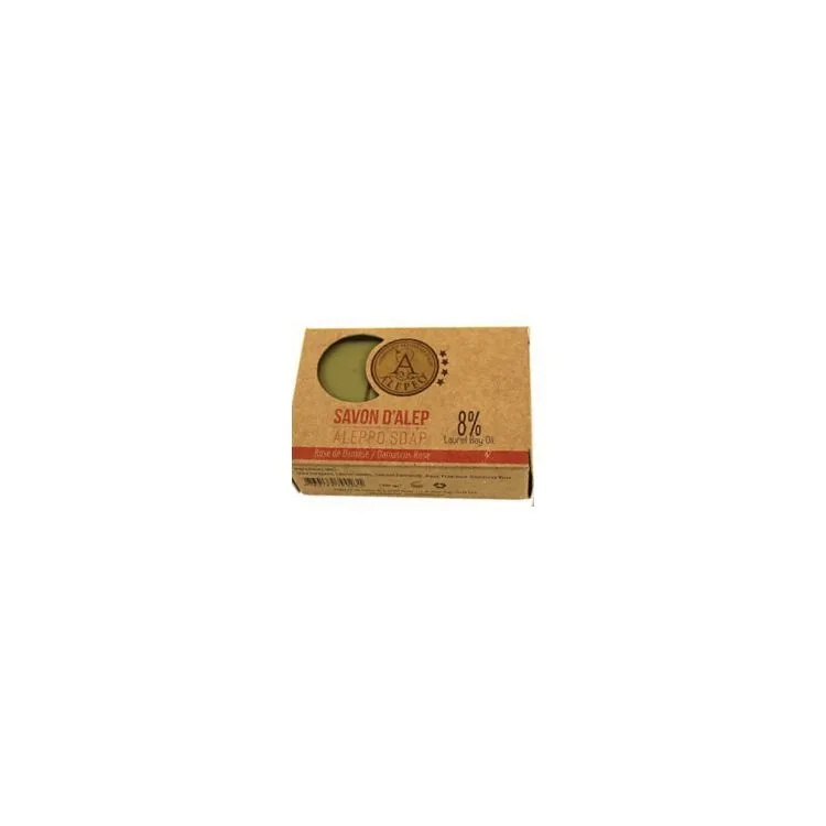 Sapone solido all'Alepo Damascus Rose 8%, Alepeo