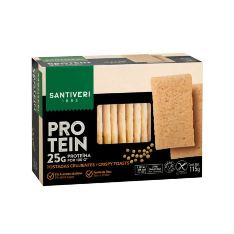 Tartines protéinées croustillantes 115 g, Santiveri