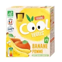 Cool fruits maçã banana BIO 4 x 90 g, Vitabio