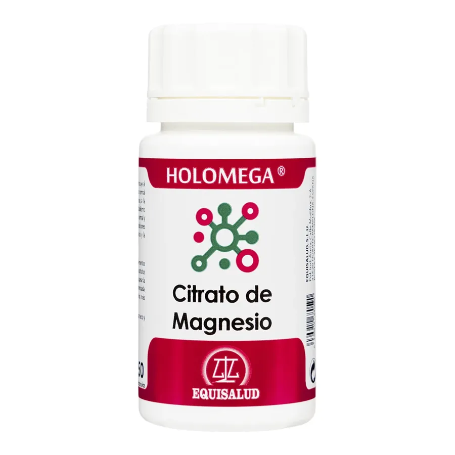 Holomega citrato de magnesio 50 cápsulas, Equisalud