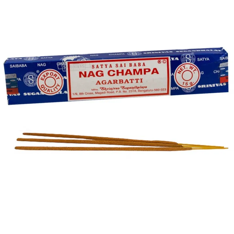 Räucherstäbchen Nag Champa Blau 12 Stk., Satya