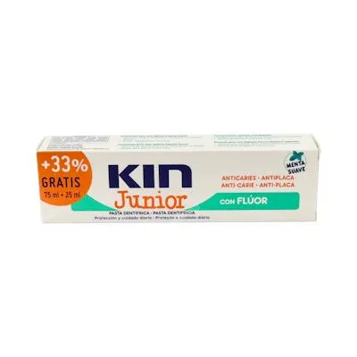 Junior pasta dental inf menta suave 75+25 ml, Kin