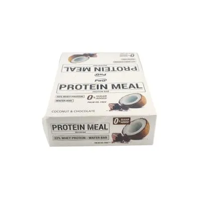 Protein meal barritas coco con chocolate 12 uds., Pwd Nutrition