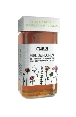 Miel de flores bosques sostenibles 420 g, Muria