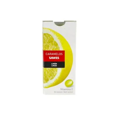 Caramelos balsam sin azúcar limón vit c blister 22 g, Sawes