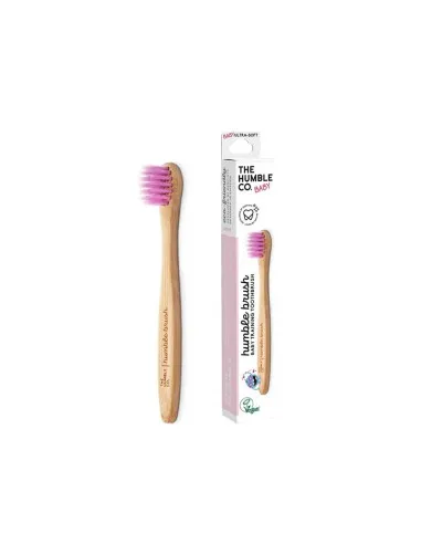 Cepillo de dientes bambu bebe lila, The Humble Co.