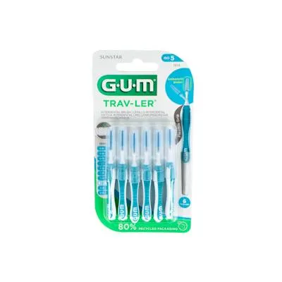 Cepillo interdental trav-ler 1614 1,6mm 6un azul, Gum
