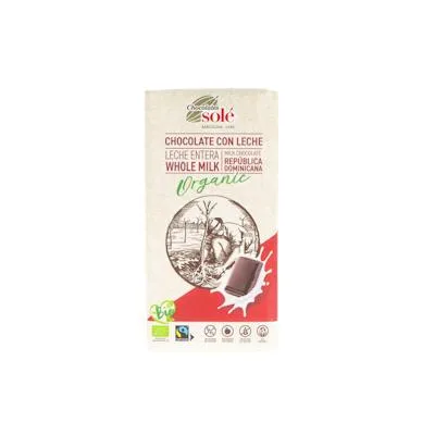 Chocolate con leche BIO 100 g, Chocolates Sole