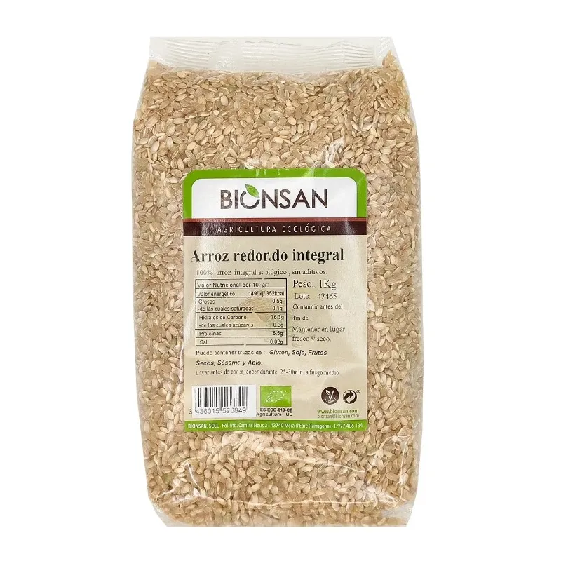 Arroz carolino integral 1 kg, Bionsan