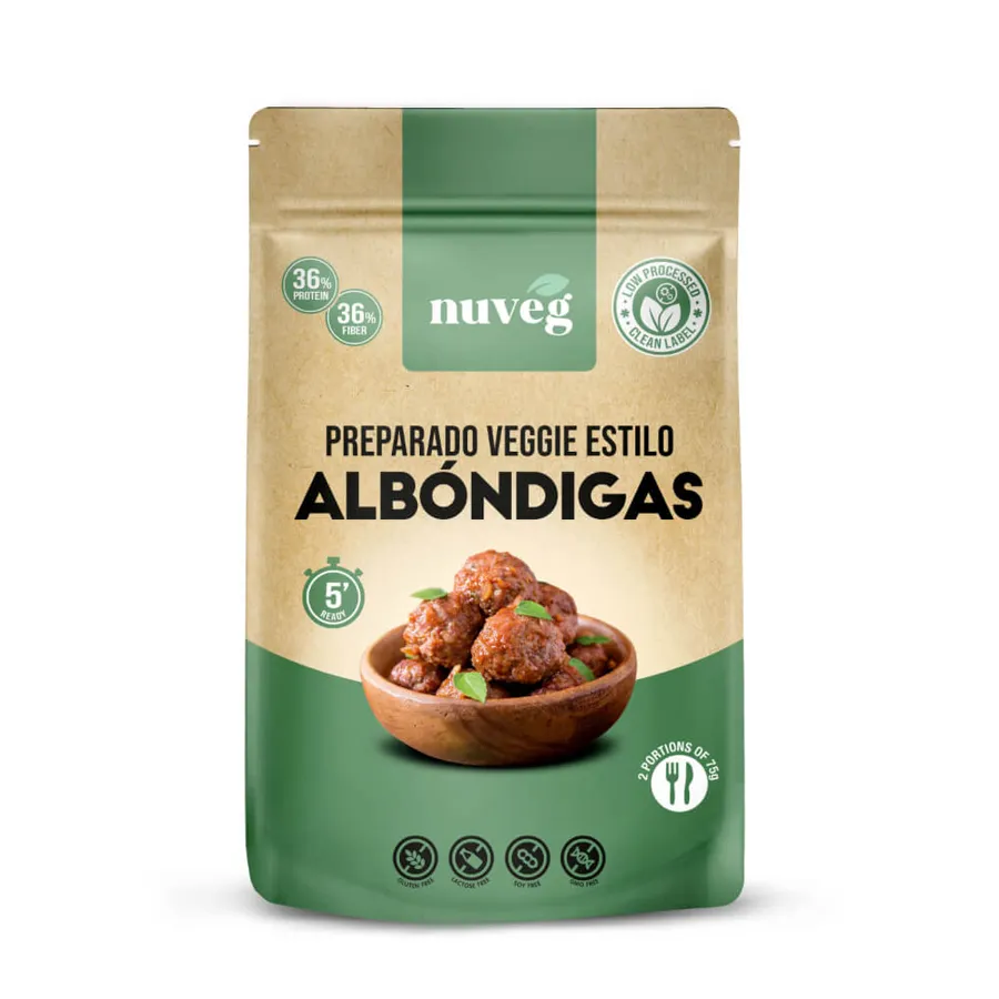 Albondigas veganas sin gluten 100 g, Nuveg