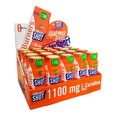 L-carnitina fat burners shot caja 20unid, Nutrisport