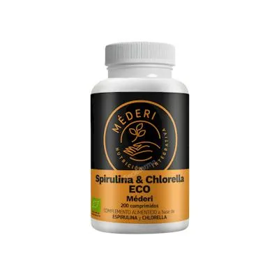 Mederi Nutrición Integrativa espirulina-chlorella BIO 200 comprimidos, Mederi Nutricion Integrativa