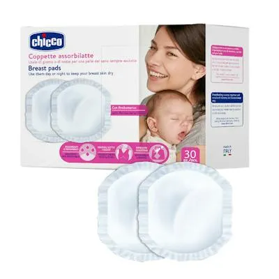 Wegwerp borstkompres absorb antibacterieel 30st, Chicco