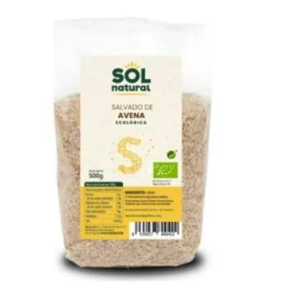 Salvado de avena BIO 500 g, Solnatural