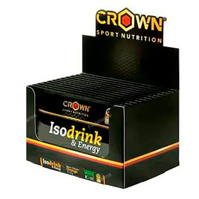 Isodrink & energy monodosis naranja 12 x 32 g, Crown Sport Nutrition