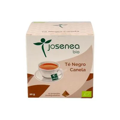 Té negro-canela ensobradas BIO 10 pirámides, Josenea